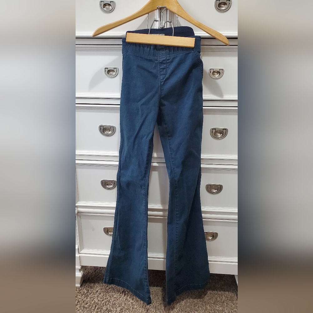 Free People Penny Pull On Jeans Flare Leg Western Tall Girl Friendly